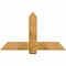 Ekena Millwork Eugene Rough Sawn Timber Gable Bracket, Western Red Cedar, 48"W x 28"H x 4"D x 6"F, 14/12 Pitch GBW048X28X0406EUG00RWR - alternate 1